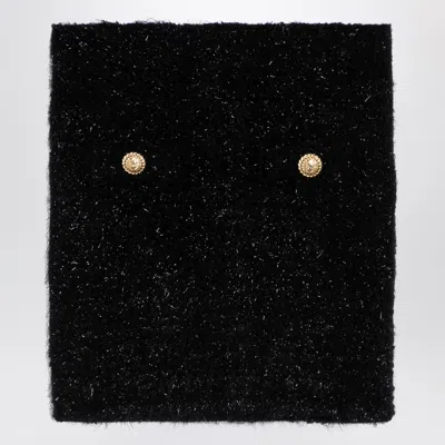 BALMAIN BALMAIN BLACK TWEED MINISKIRT WITH BUTTONS