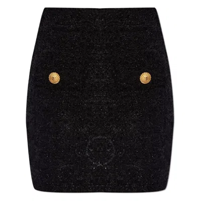 BALMAIN BALMAIN BOUCLE HIGH-WAISTED MINISKIRT