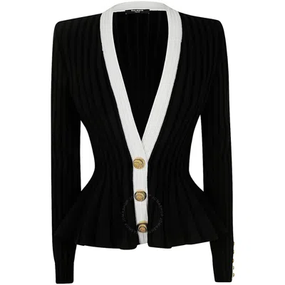 BALMAIN BALMAIN BUTTON-DETAILED CURVED HEM JACKET
