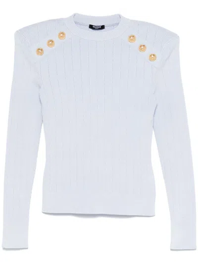 BALMAIN BUTTON-DETAILED SWEATER