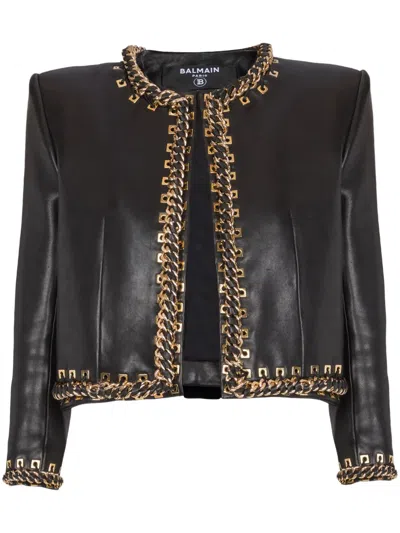 BALMAIN CHAIN DETAILING JACKET