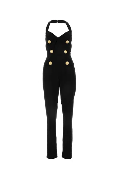 BALMAIN VISCOSE JUMPSUIT FOR WOMEN