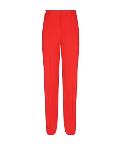 BALMAIN BALMAIN CREPE STRAIGHT-LEG TAILORED TROUSERS