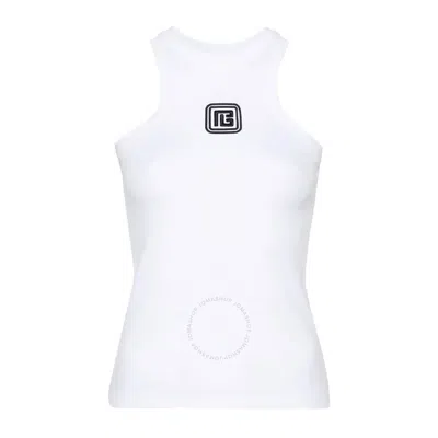 BALMAIN BALMAIN CREW NECK STRAIGHT HEM TANK TOP
