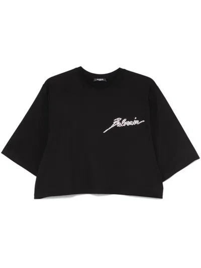BALMAIN CRYSTAL-EMBELLISHED T-SHIRT
