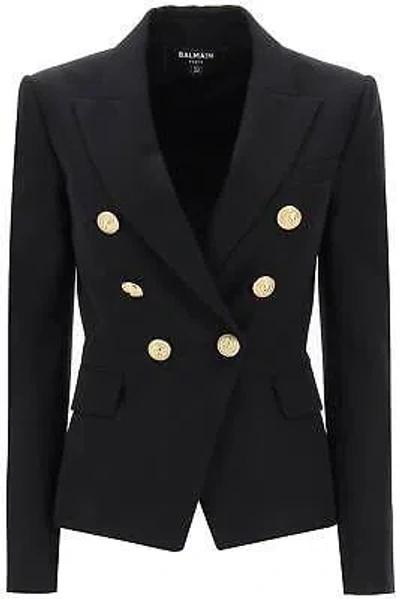 BALMAIN BALMAIN DOUBLE-BREASTED VIRGIN WOOL JACKET