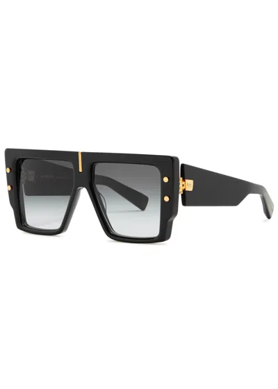 BALMAIN BALMAIN EYEWEAR B-GRAND D-FRAME SUNGLASSES