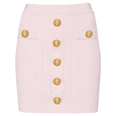 BALMAIN BALMAIN HIGH-WAIST KNITTED MINISKIRT