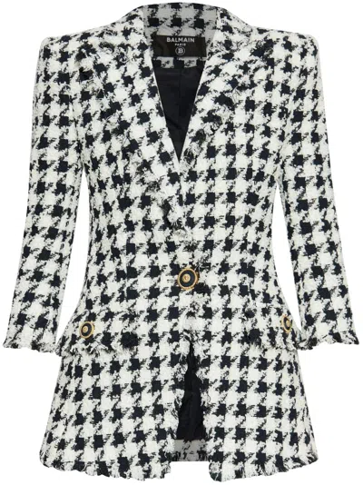 BALMAIN HOUNDSTOOTH BLAZER