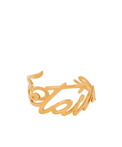 BALMAIN 'JE T'AIME' BRASS BRACELET