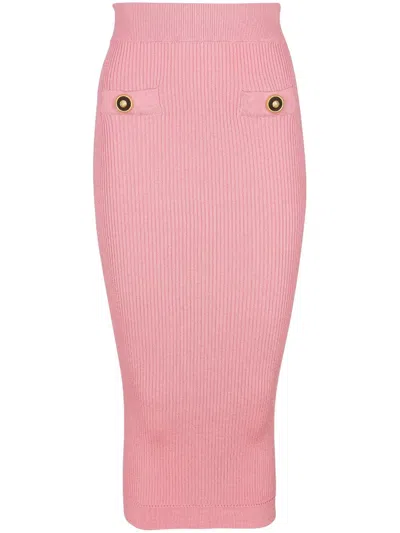 BALMAIN KNITTED MIDI SKIRT