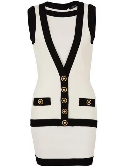 BALMAIN KNITTED MINI DRESS