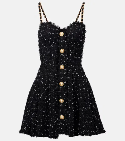 BALMAIN LAMÉ TWEED MINIDRESS