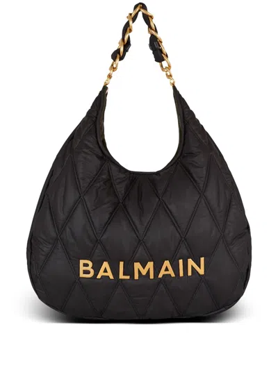 BALMAIN LARGE 1945 QUILTED SHOULDER BAG