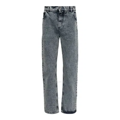BALMAIN BALMAIN LOGO-APPLIQUE DENIM JEANS