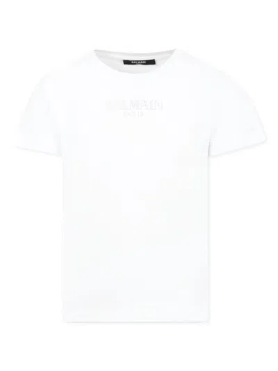 BALMAIN LOGO-EMBELLISHED T-SHIRT
