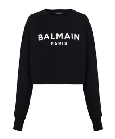 BALMAIN LOGO LONG-SLEEVED SWEATER