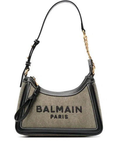BALMAIN LOGO-PRINT B-ARMY SHOULDER BAG