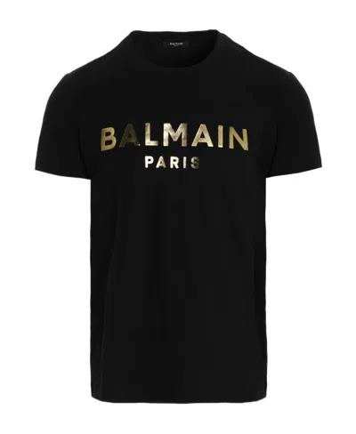 BALMAIN BALMAIN LOGO PRINTED CREWNECK T-SHIRT