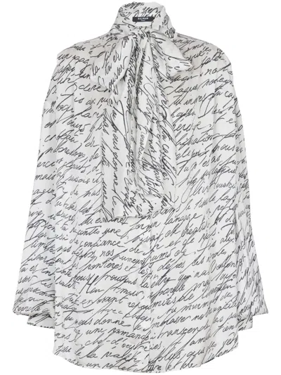 BALMAIN LOVE LETTER BLOUSE