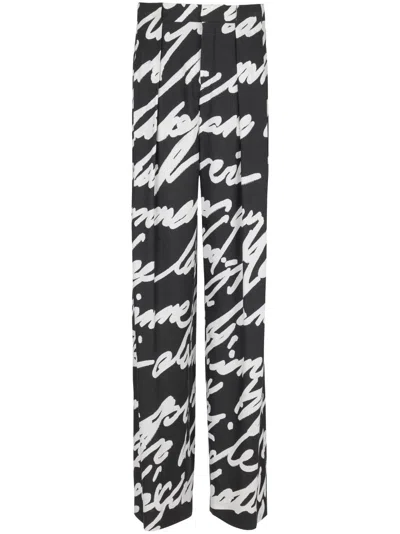 BALMAIN LOVE LETTER PLEATED TROUSERS