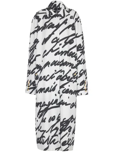 BALMAIN LOVE LETTER REVERSIBLE COAT