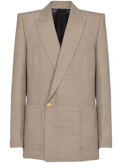 BALMAIN MÉLANGE-EFFECT BLAZER
