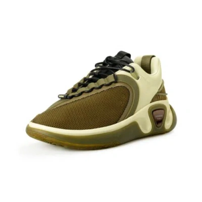 BALMAIN BALMAIN MEN'S "B RUNNER" CANVAS & LEATHER ATHLETIC SNEAKERS SHOES US 10 EUR 43
