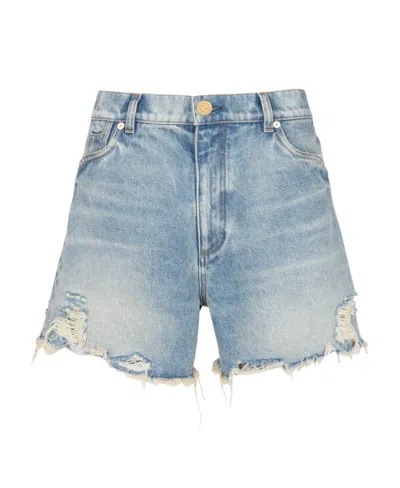 BALMAIN BALMAIN DISTRESSED SHORTS