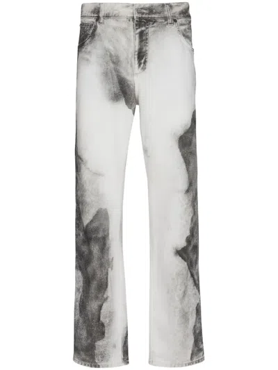 BALMAIN MOON PRINT JEANS