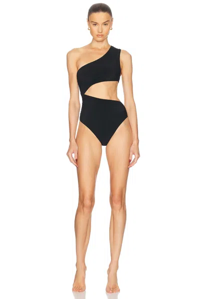 BALMAIN ONE SHOULDER ONE PIECE SWIMSUIT