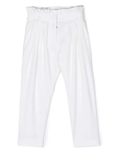 BALMAIN PLEAT-DETAIL WOOL TROUSERS