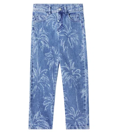BALMAIN PRINTED JEANS