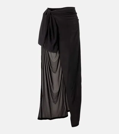 BALMAIN SEMI-SHEER BEACH COVER-UP