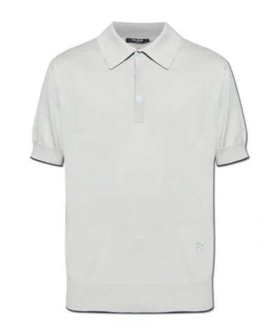 BALMAIN BALMAIN LOGO EMBROIDERED POLO SHIRT