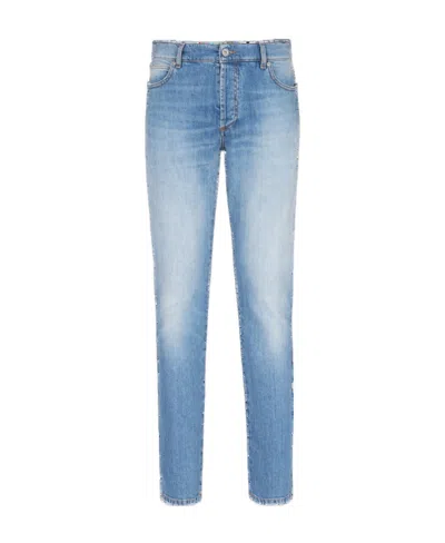 BALMAIN BALMAIN HIGH-WAIST SLIM-FIT JEANS