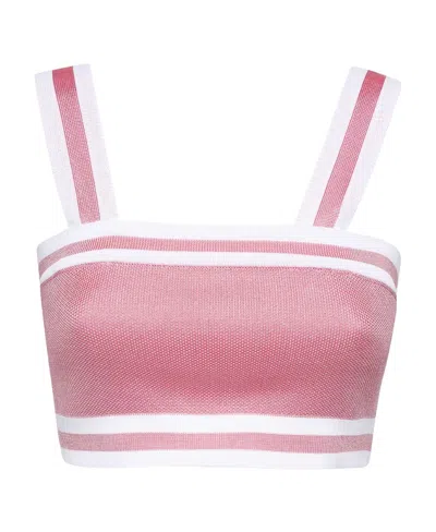 BALMAIN STRIPED ZIPPED TANK TOP