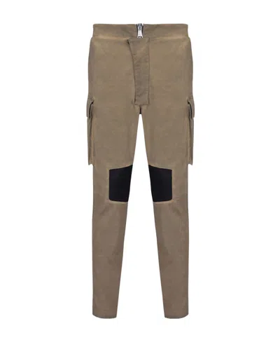 BALMAIN COTTON CARGO TROUSERS WITH INSERTS
