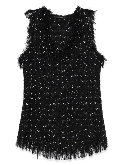 BALMAIN TWEED TANK TOP