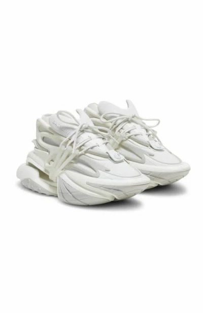 BALMAIN BALMAIN UNICORN SNEAKERS IN NEOPRENE AND LEATHER