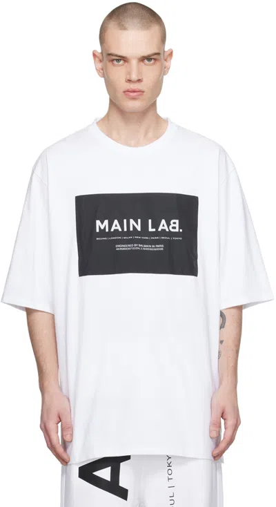 BALMAIN WHITE LABEL T-SHIRT