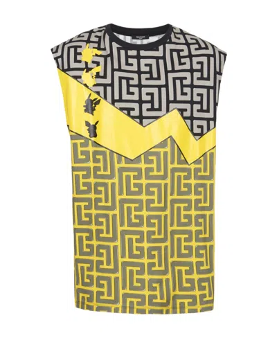 BALMAIN UNISEX - OVERSIZED POKÉMON PRINT COTTON T-SHIRT