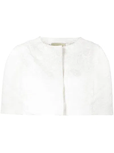 BAMBAH FLORAL-PATTERN CROPPED BOLERO