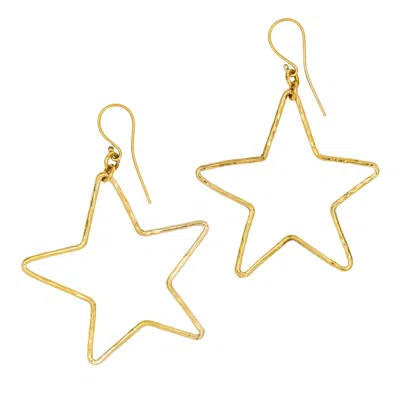 BAMBAZ WOMEN'S GOLD STAR EARRINGS
