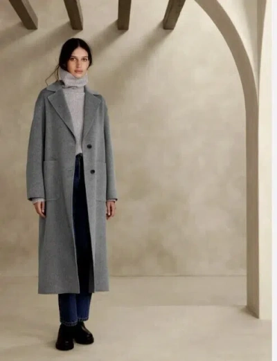 BANANA REPUBLIC BANANA REPUBLIC WOMEN'S AMINA OVERSIZED TOP COAT SMALL GREY 758816