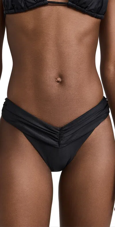 BANANHOT ELLA COVERED BIKINI BOTTOMS BLACK