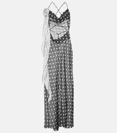 BANANHOT PRIYA POLKA-DOT MAXI DRESS