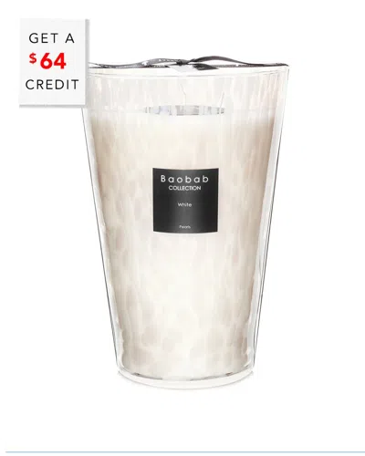 BAOBAB COLLECTION BAOBAB COLLECTION MAX35 PEARLS WHITE CANDLE WITH $64 CREDIT