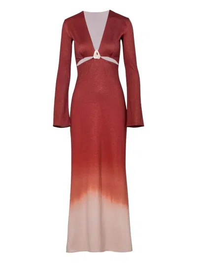 BAOBAB MANOLA BELL-SLEEVE OMBRÉ MAXI DRESS