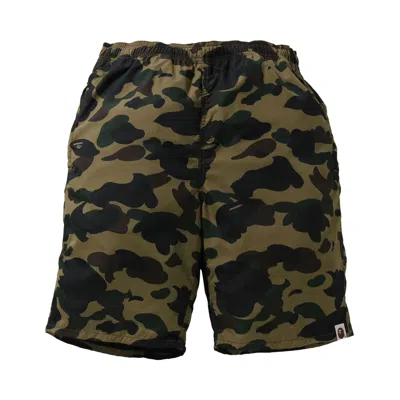BAPE BAPE 1ST CAMO BEACH SHORTS 'GREEN'